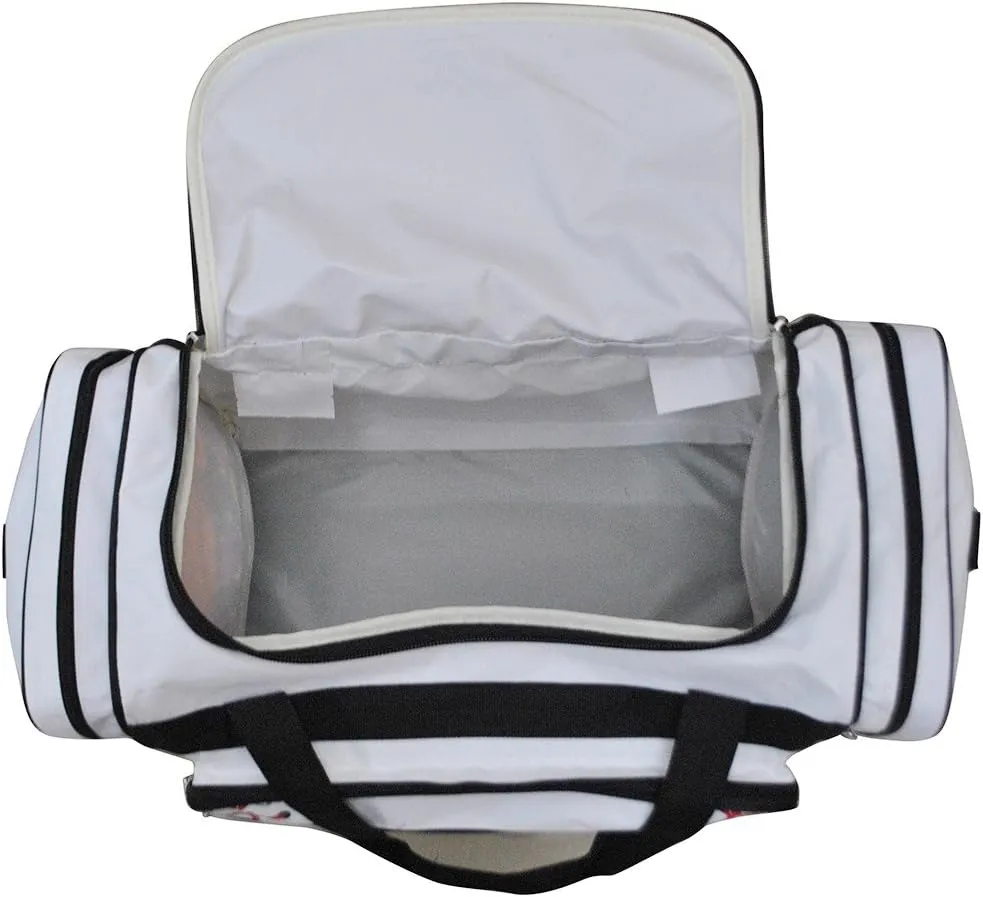 NGIL Canvas 23" inch Duffle Bag (Baseball White Print)