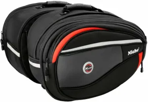 Niche 2pcs Deluxe Motorcycle Saddle Bag, Side Bag, Pannier for Street Bike and Sports Bike, Expandable and Waterproof Travel Bag NMO-8209
