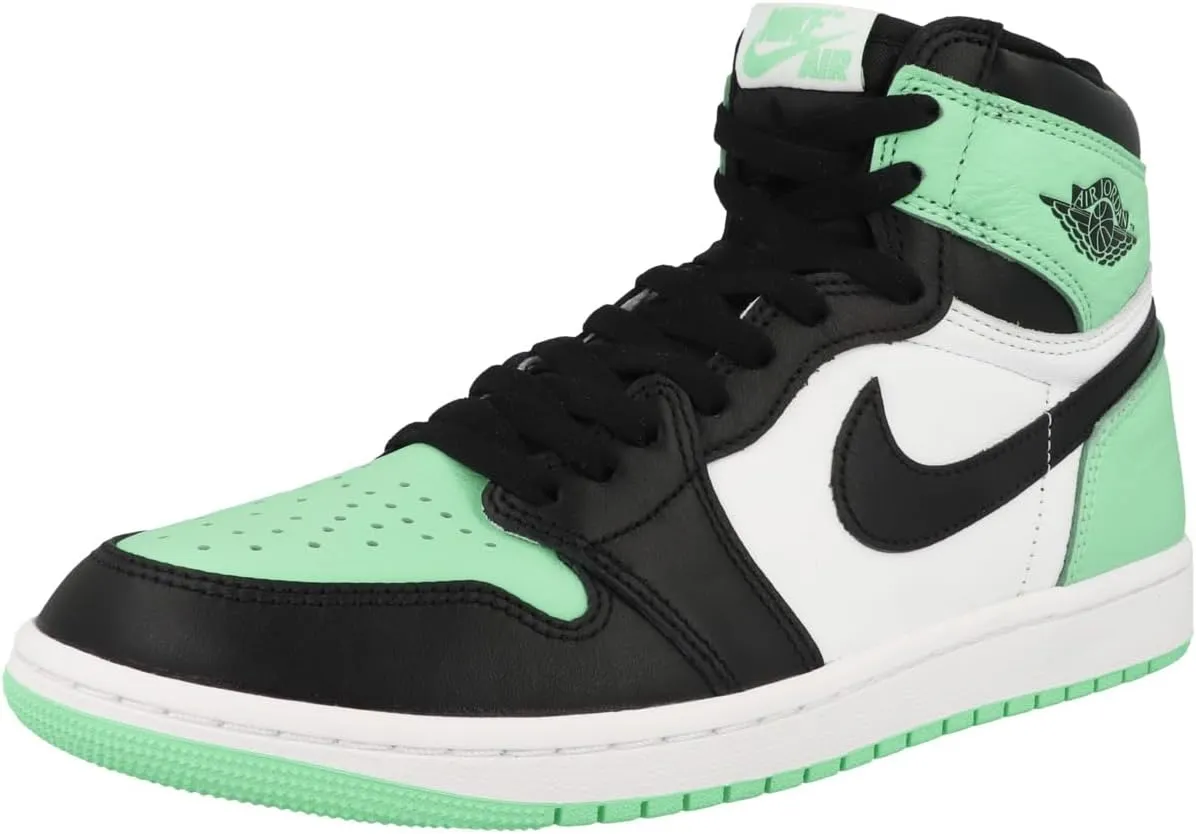 Nike Air Jordan 1 Retro High OG Men's Shoes White/Black-Green Glow DZ5485 130