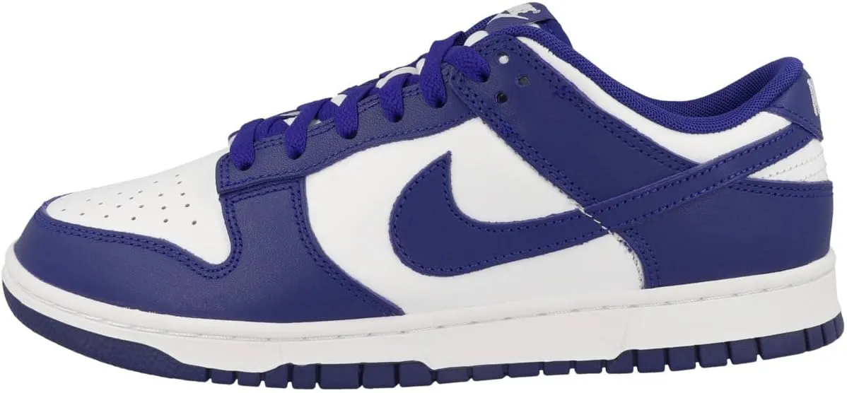 Nike Dunk Low Retro Men's Shoes (DV0833-103, White/University Red/Concord) Size 9.5