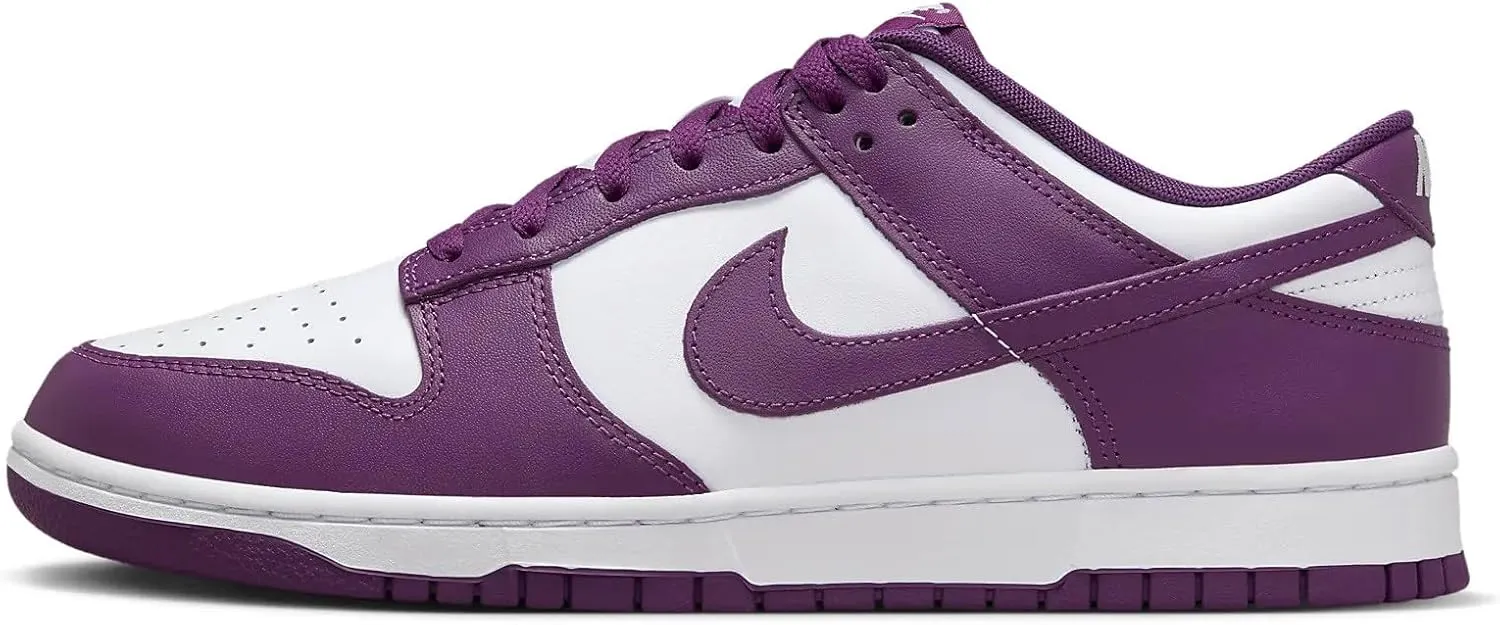 Nike Dunk Low Retro Men's Shoes (DV0833-107, White/White/Viotech) Size 13