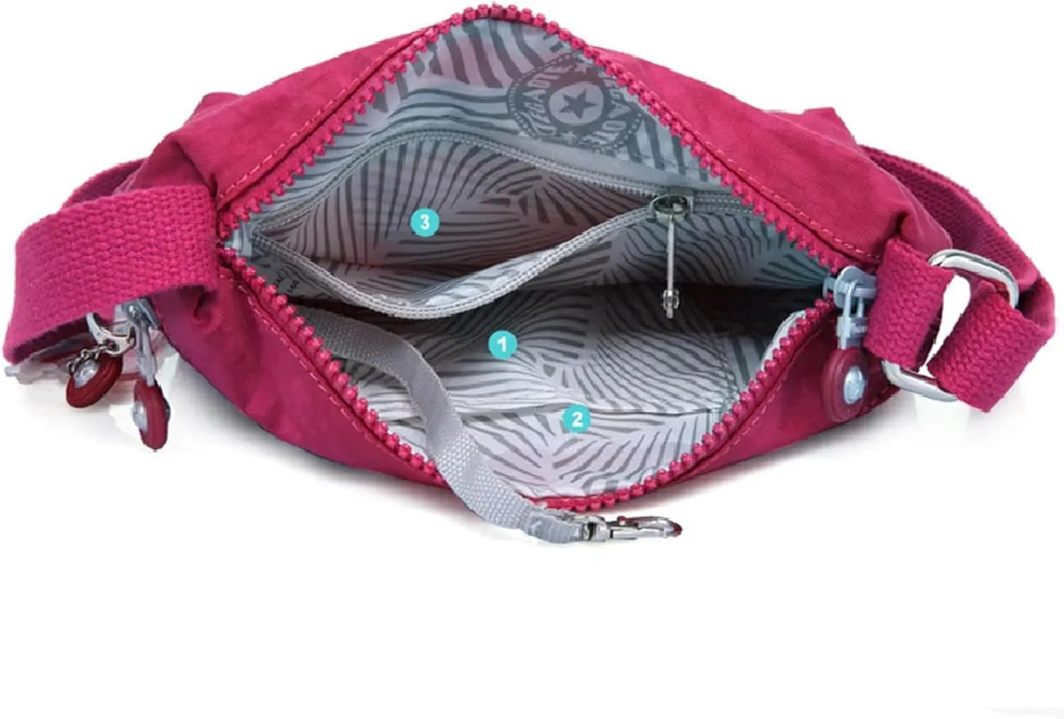 Nylon Men Women Shoulder Messenger Bag Small Cross Body Phone Purse Lightweight Blue Grey Black Red