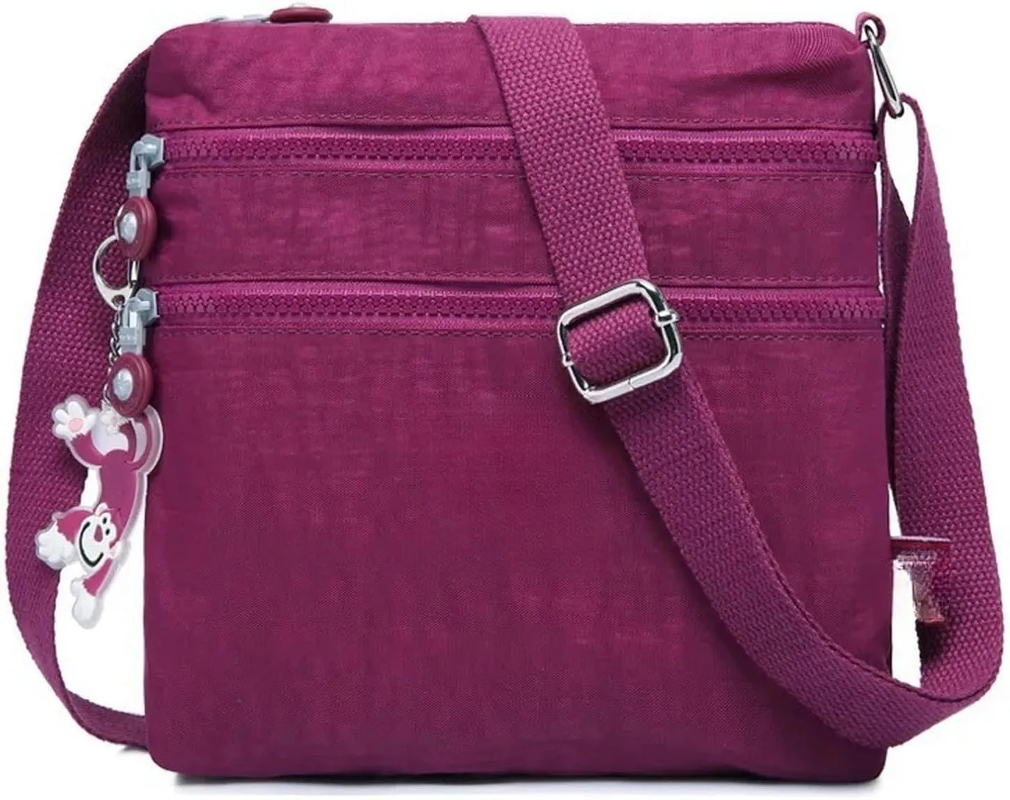 Nylon Men Women Shoulder Messenger Bag Small Cross Body Phone Purse Lightweight Blue Grey Black Red