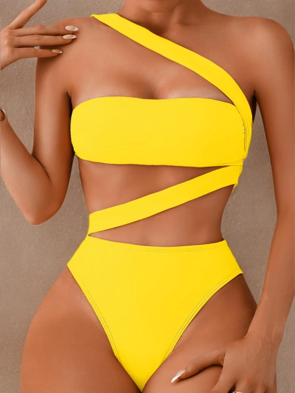 One Piece Swimsuit, Sexy Strappy Monokini, Size Runs Small