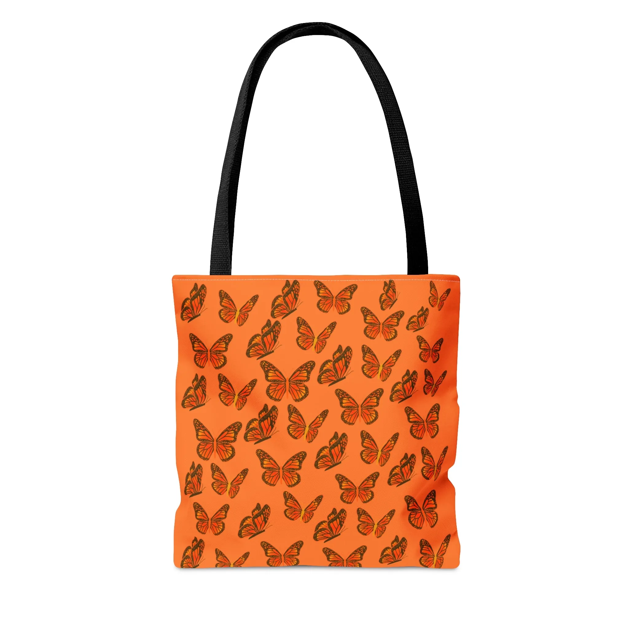Orange Butterfly Tote Bag