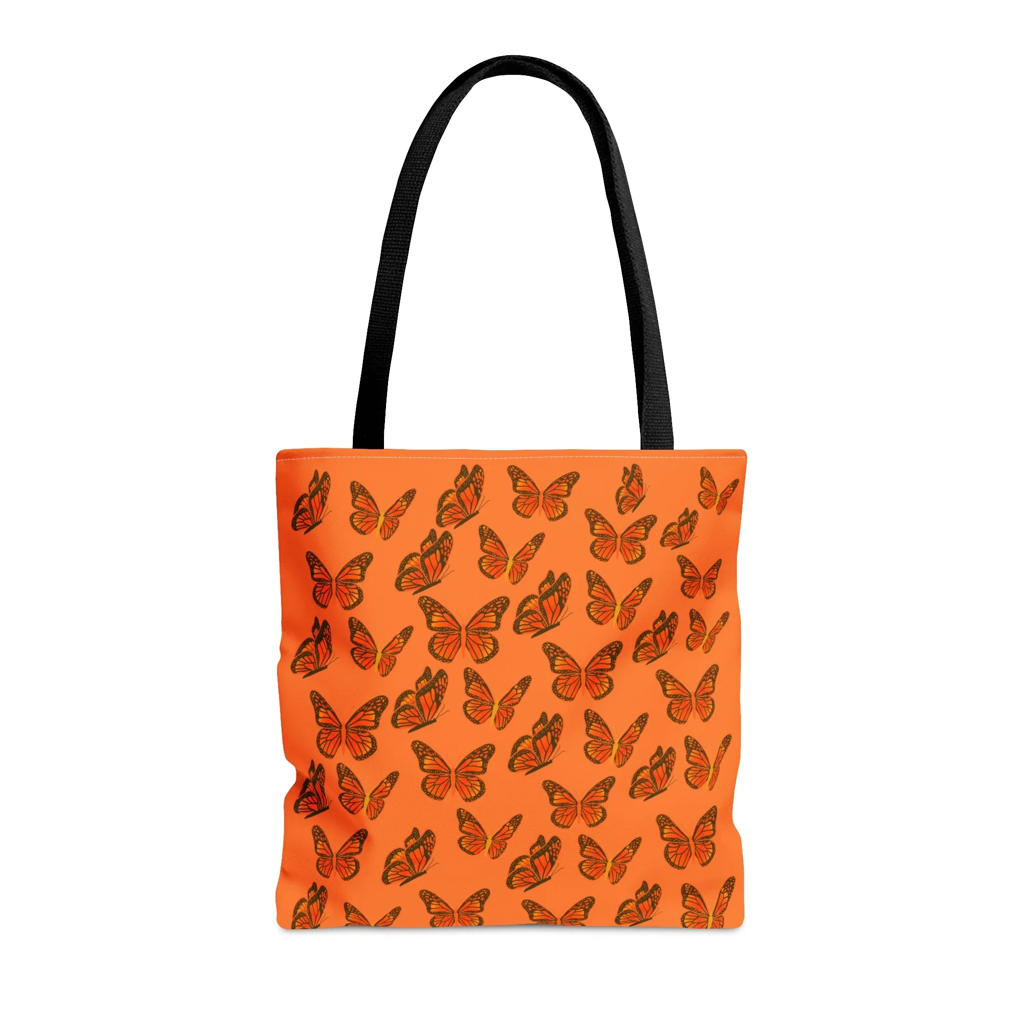 Orange Butterfly Tote Bag