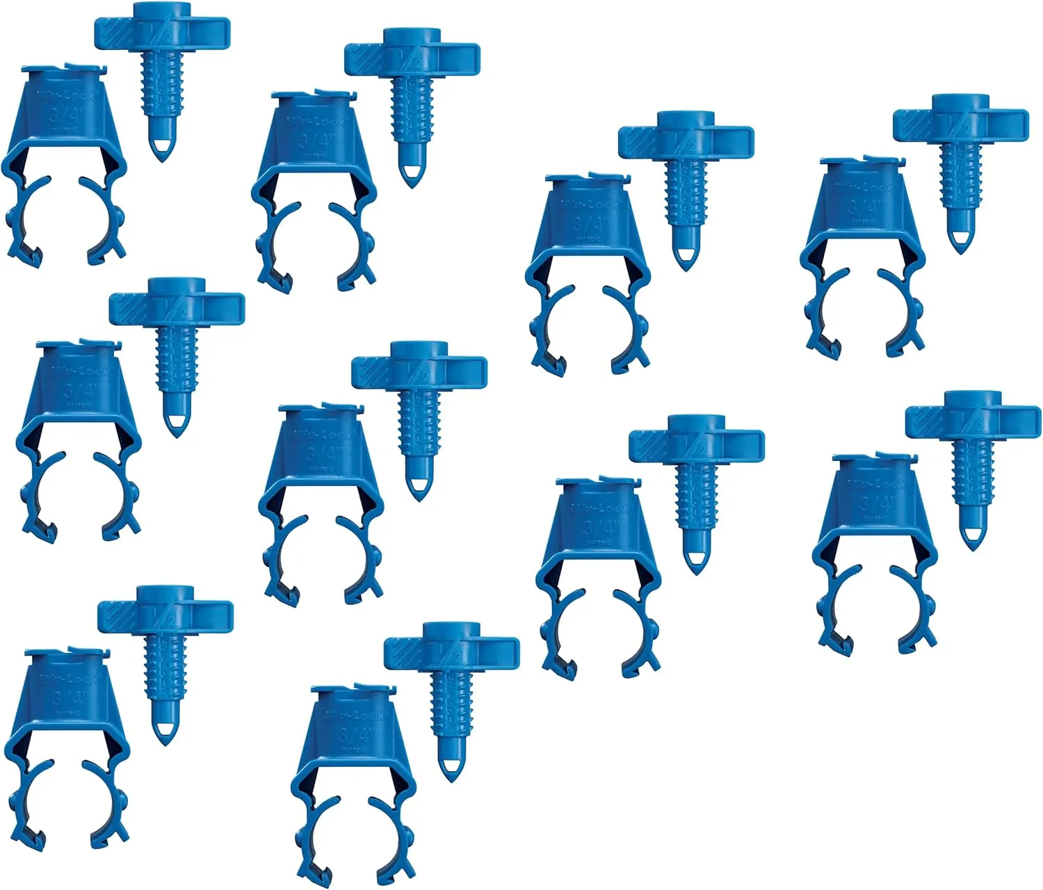 Orbit 31541H - 3/4" Blu-Lock Saddle with 1/2" Blu-Lock Tap 10-Pack
