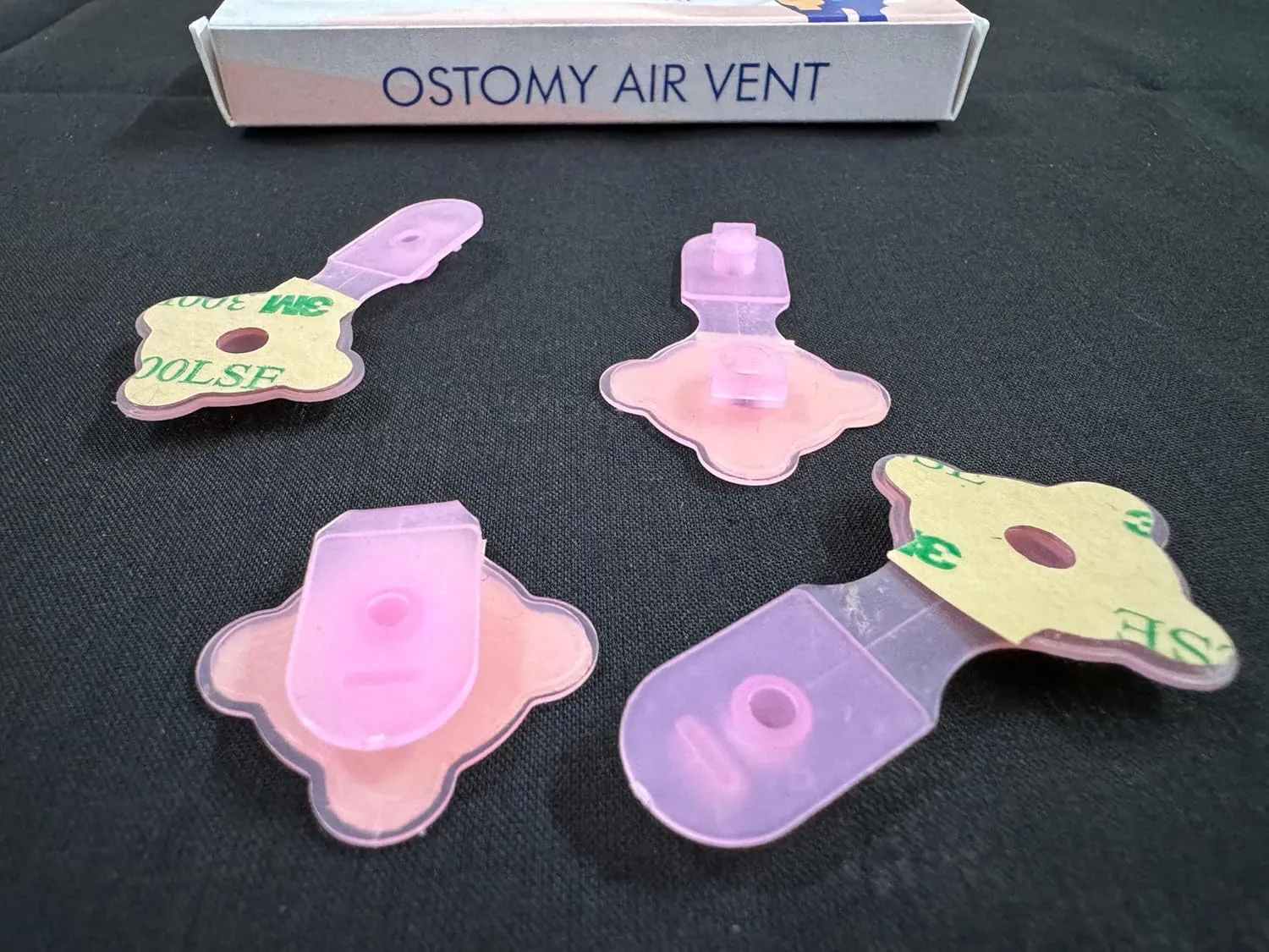 Ostocare air Vent, Unique Dual Locking System, Ostomy Air Vent in Pink, Cancer Awareness, Colostomy ileostomy Bags, Stoma Colostomy Best Gift Ostomy Pouch Covers, Burp on The go Stoma Bags.