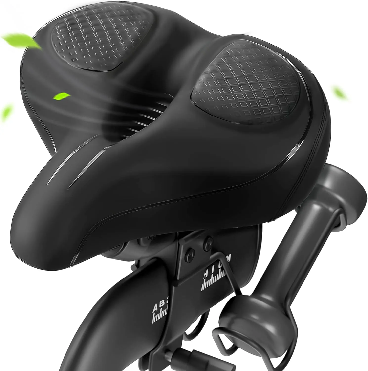 Oversized Bike Seat for Peloton Bike & Bike , Wide Bicycle Saddle Replacement Compatible with Peloton, Exercise or Road Bikes, Seat Cushion for Men & Women