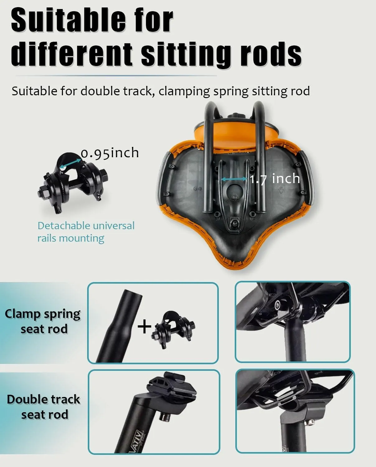 Oversized Electric Scooter Saddle with Backrest - Comfortable Wide Bike Seat Cushion Replacement, Extra Wide Bicycle Seat Wing Ergonomic Design, Shock Absorbing, Waterproof, Universal