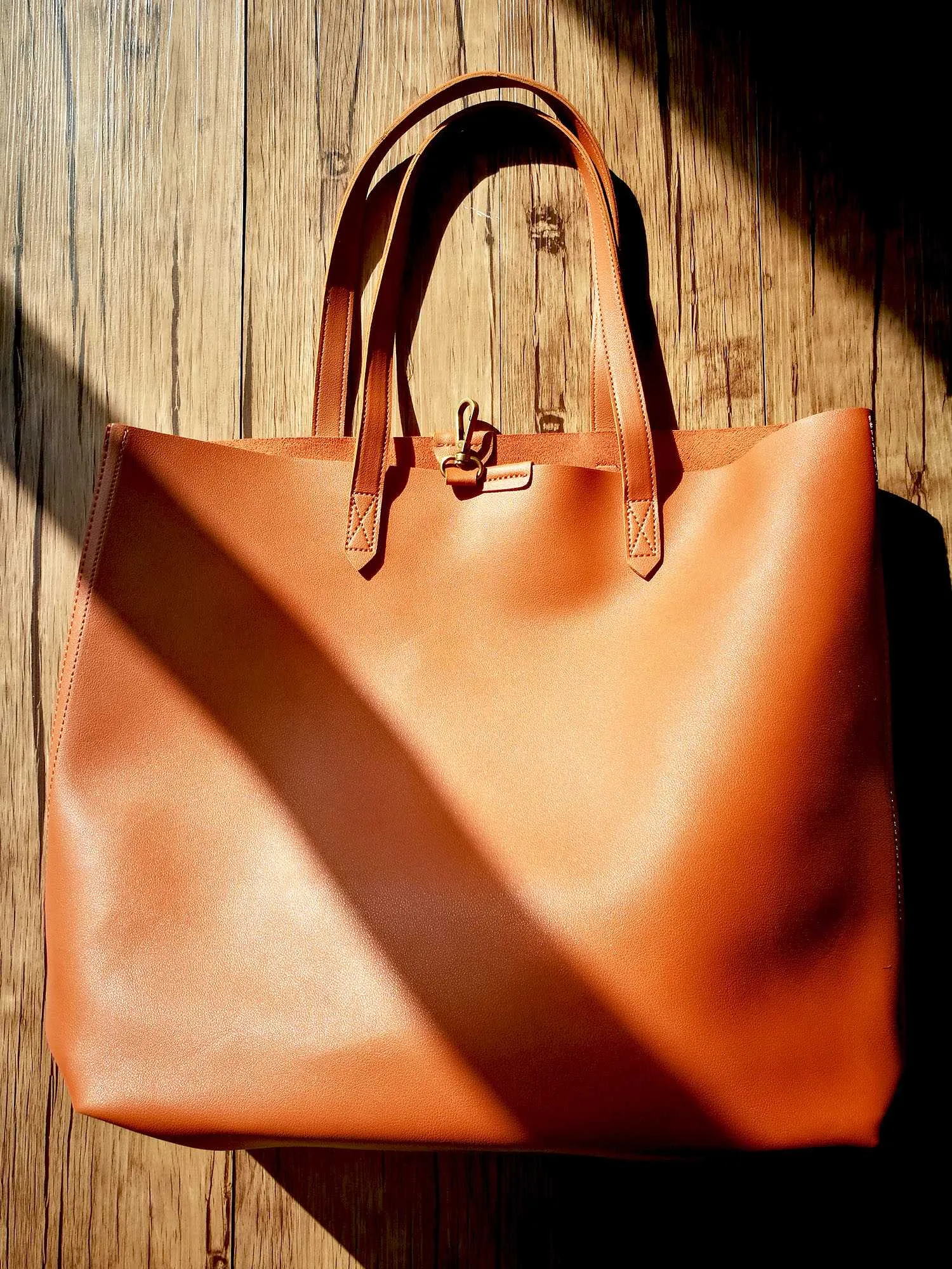 Oversized Tote Bag - Burnt Orange