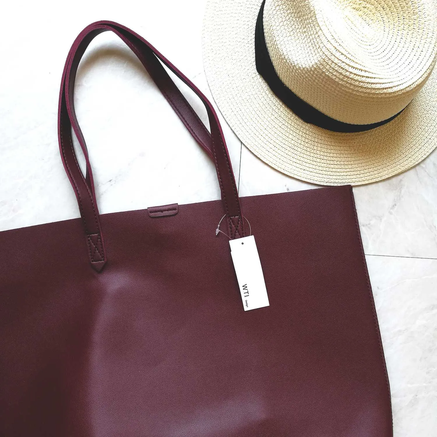 Oversized Tote Bag - Burnt Orange