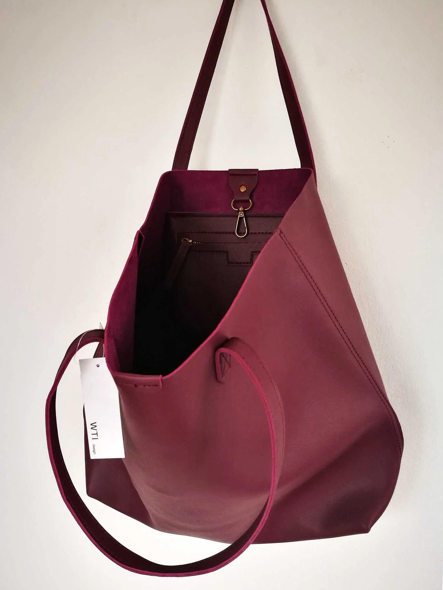 Oversized Tote Bag - Burnt Orange