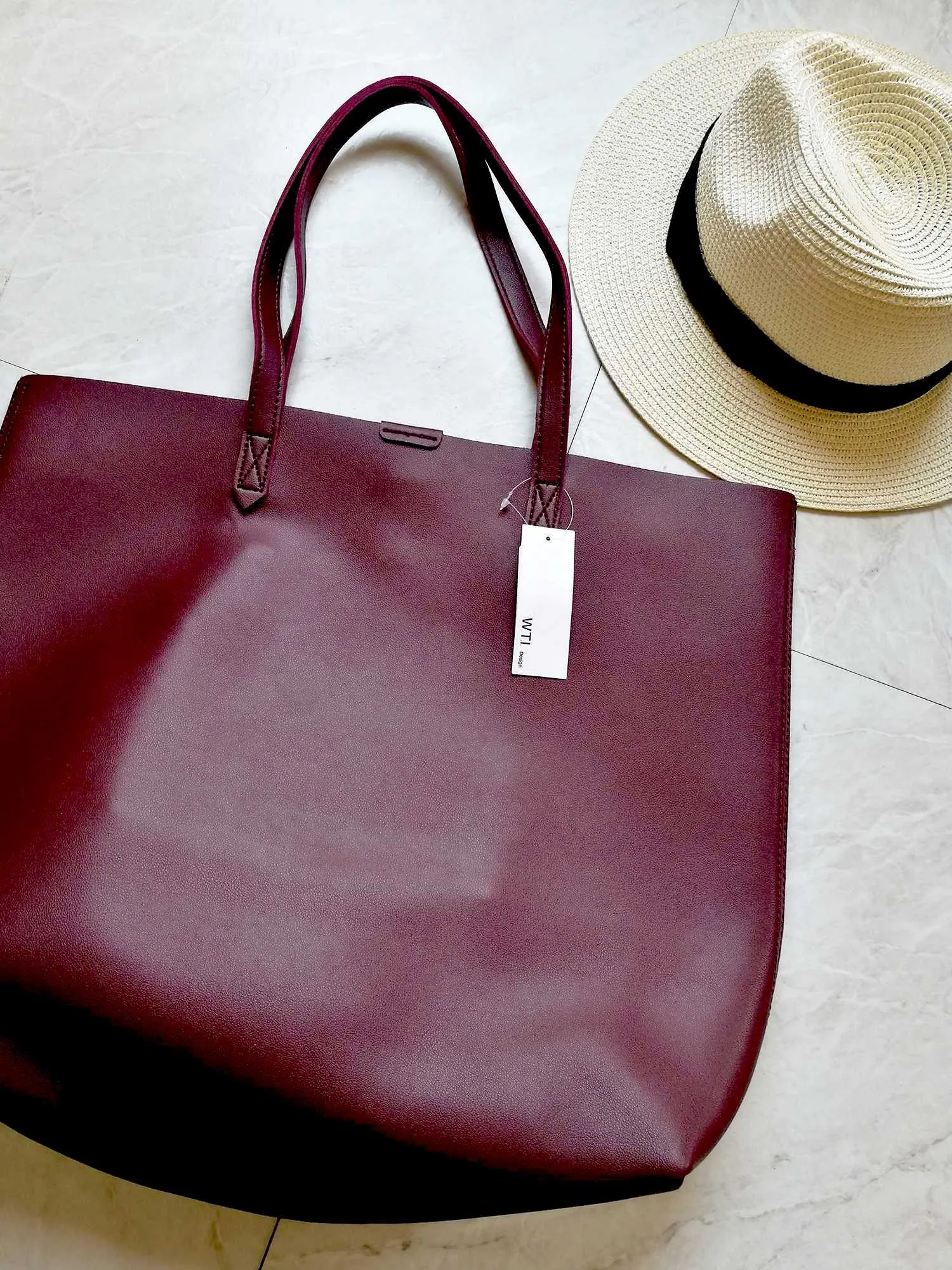 Oversized Tote Bag - Burnt Orange