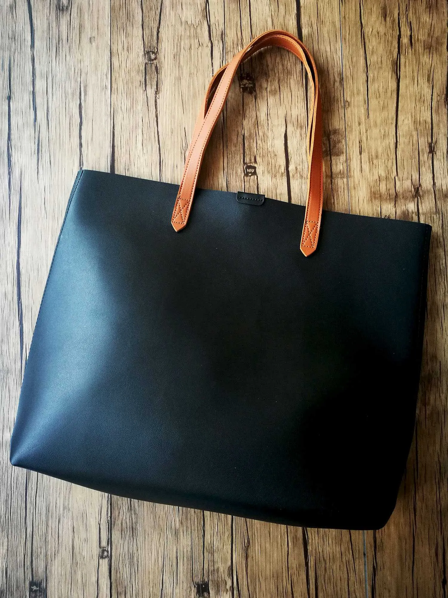 Oversized Tote Bag - Burnt Orange