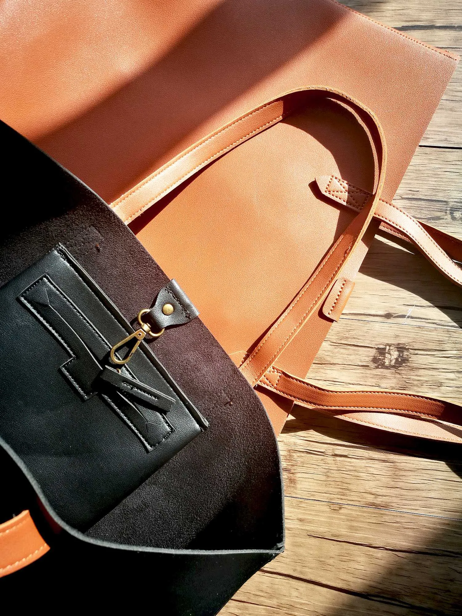Oversized Tote Bag - Burnt Orange