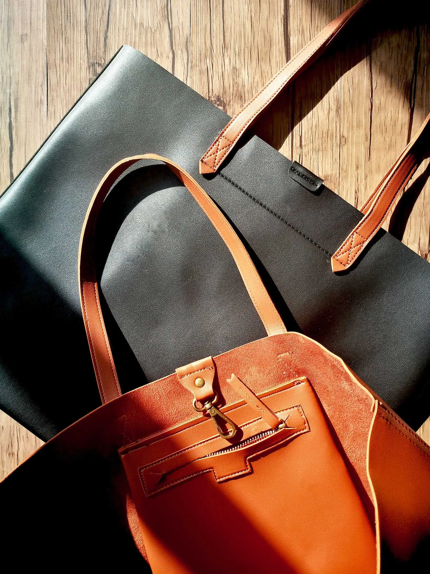 Oversized Tote Bag - Burnt Orange