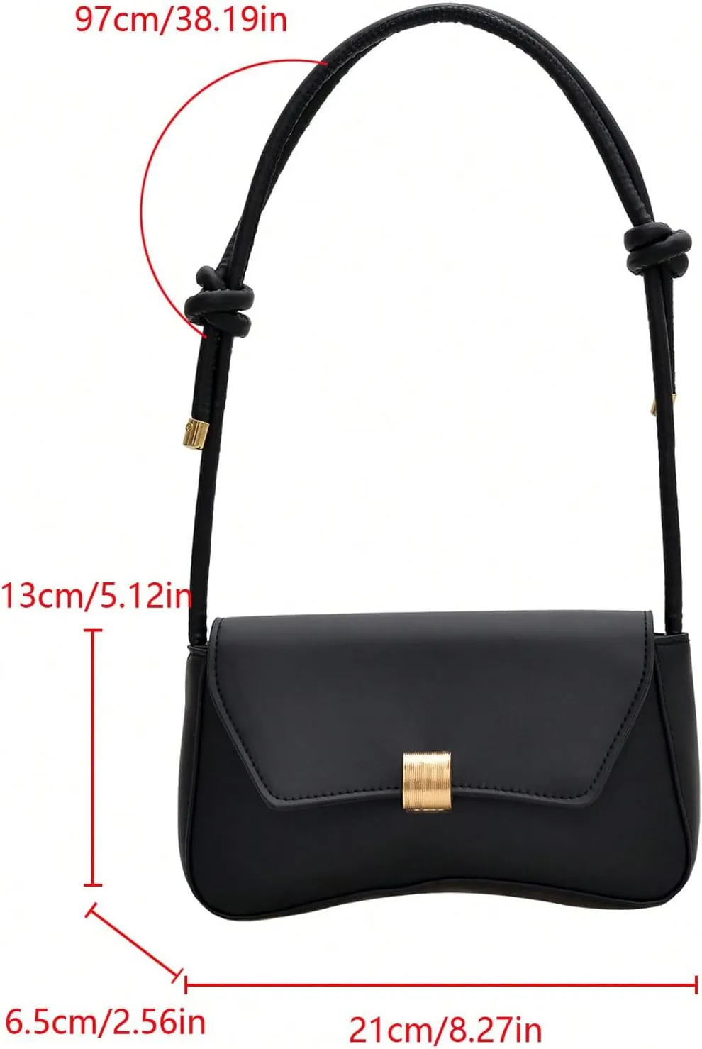 OYOANGLE Women's Small Leather Crossbody Bags Adjustable Strap Shoulder Bag Trendy Clutch Purse