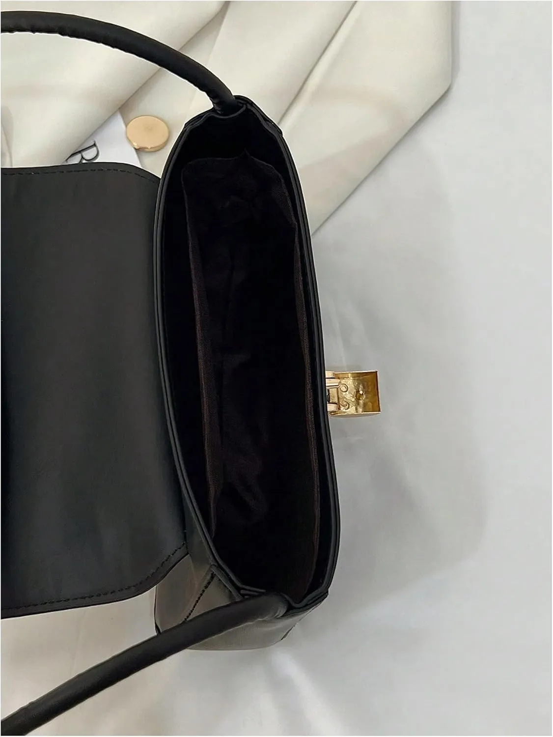 OYOANGLE Women's Small Leather Crossbody Bags Adjustable Strap Shoulder Bag Trendy Clutch Purse