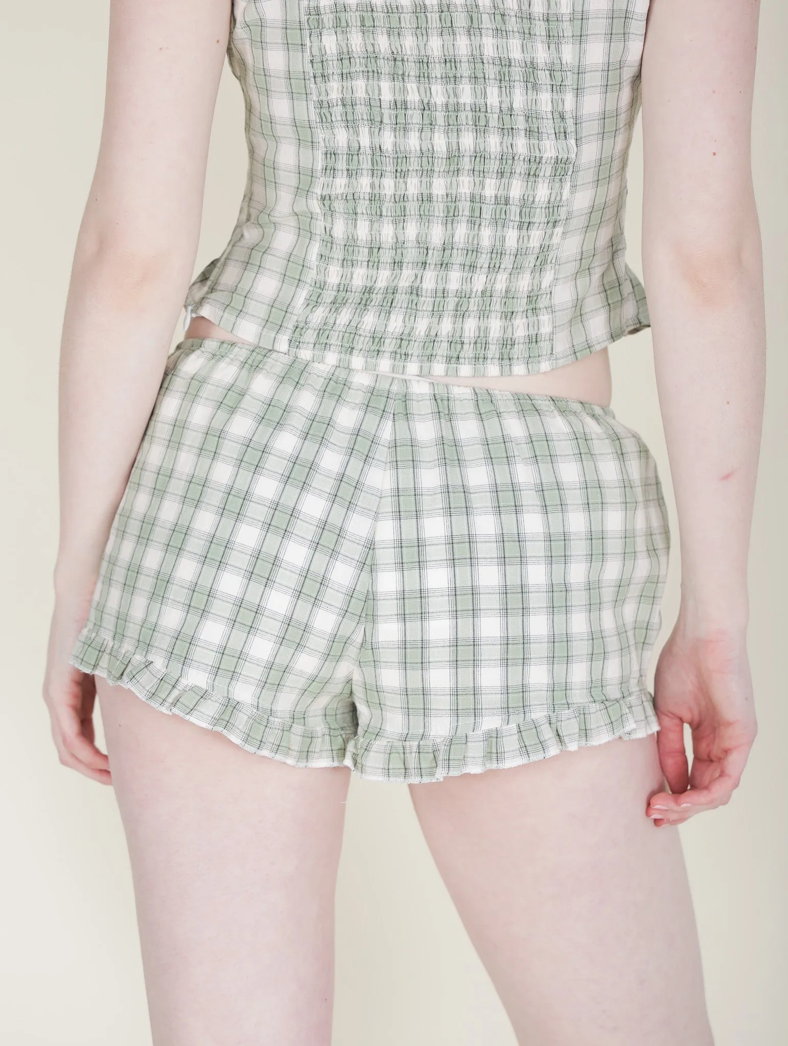 Pamela Checkered Shorts