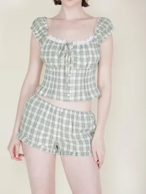 Pamela Checkered Shorts