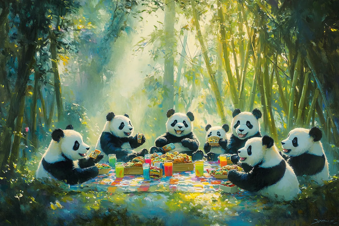 Panda Picnic Blanket