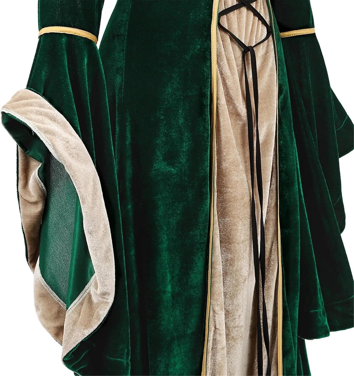 Parlsdy Renaissance Costume Women Velvet Irish Dress Medieval Witch Costumes Victorian Faire Costumes