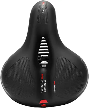 PartyKindom Bicycle Saddle for Adult: Mountain Bike Accessories - Comfortable Seat Cushion Shock Absorbing with Reflective Strip - Memory Foam Waterproof Wide Bicycle for Road Bikes