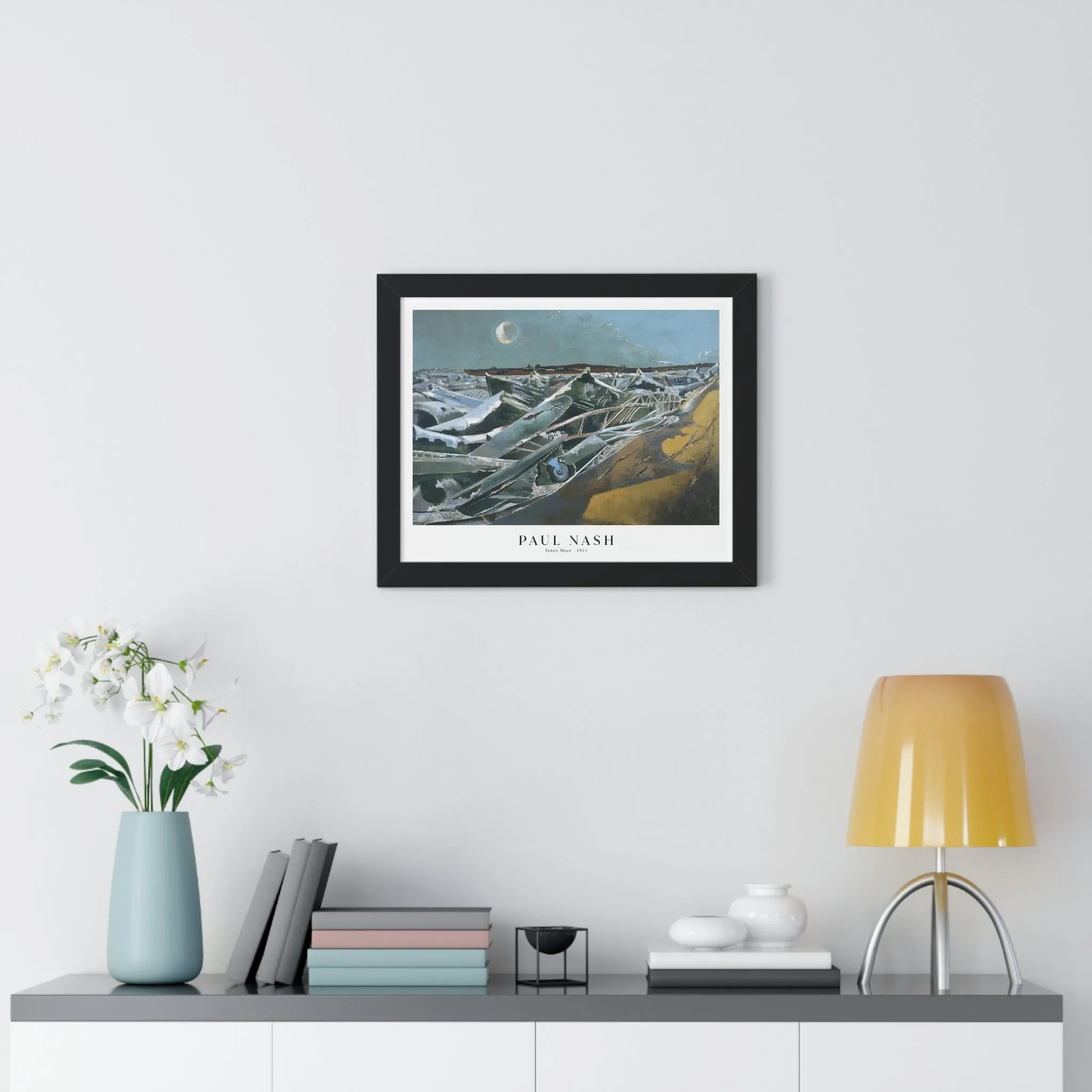 Paul Nash - Totes Meer - Framed Print