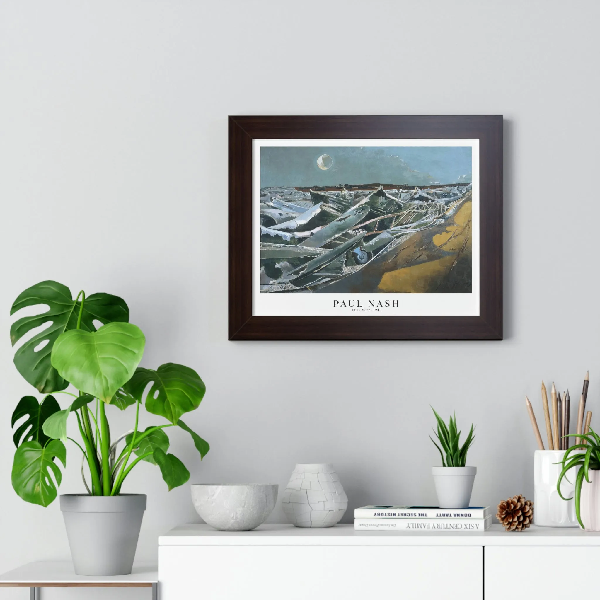 Paul Nash - Totes Meer - Framed Print