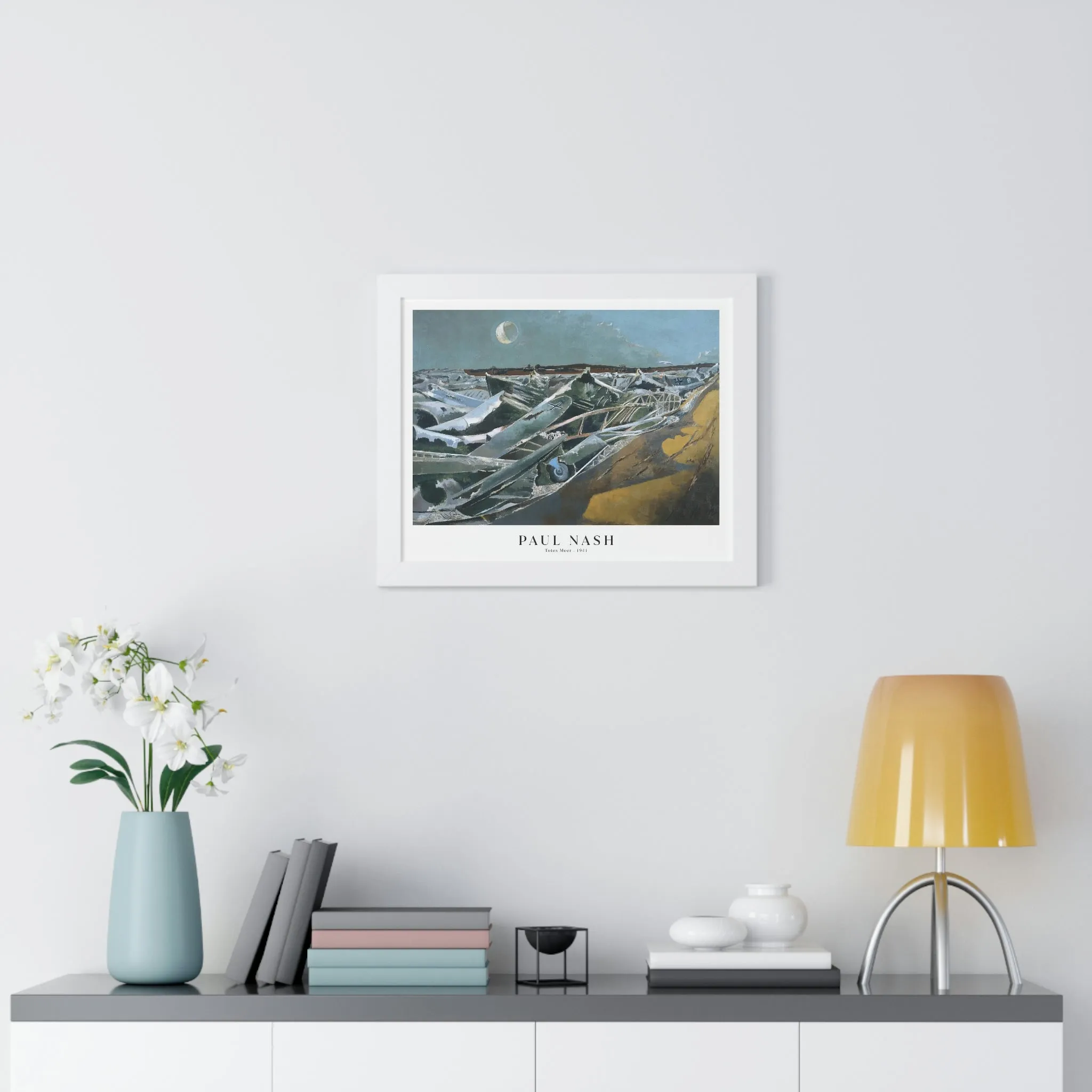 Paul Nash - Totes Meer - Framed Print