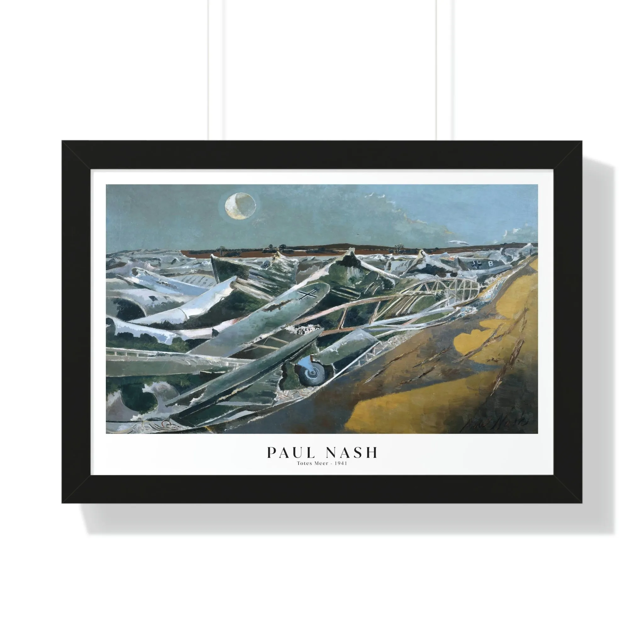 Paul Nash - Totes Meer - Framed Print