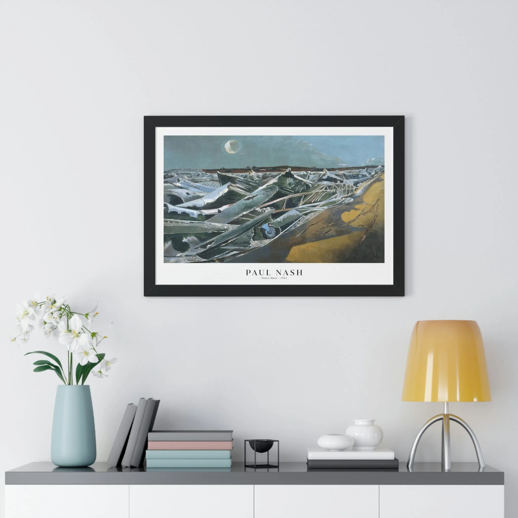 Paul Nash - Totes Meer - Framed Print
