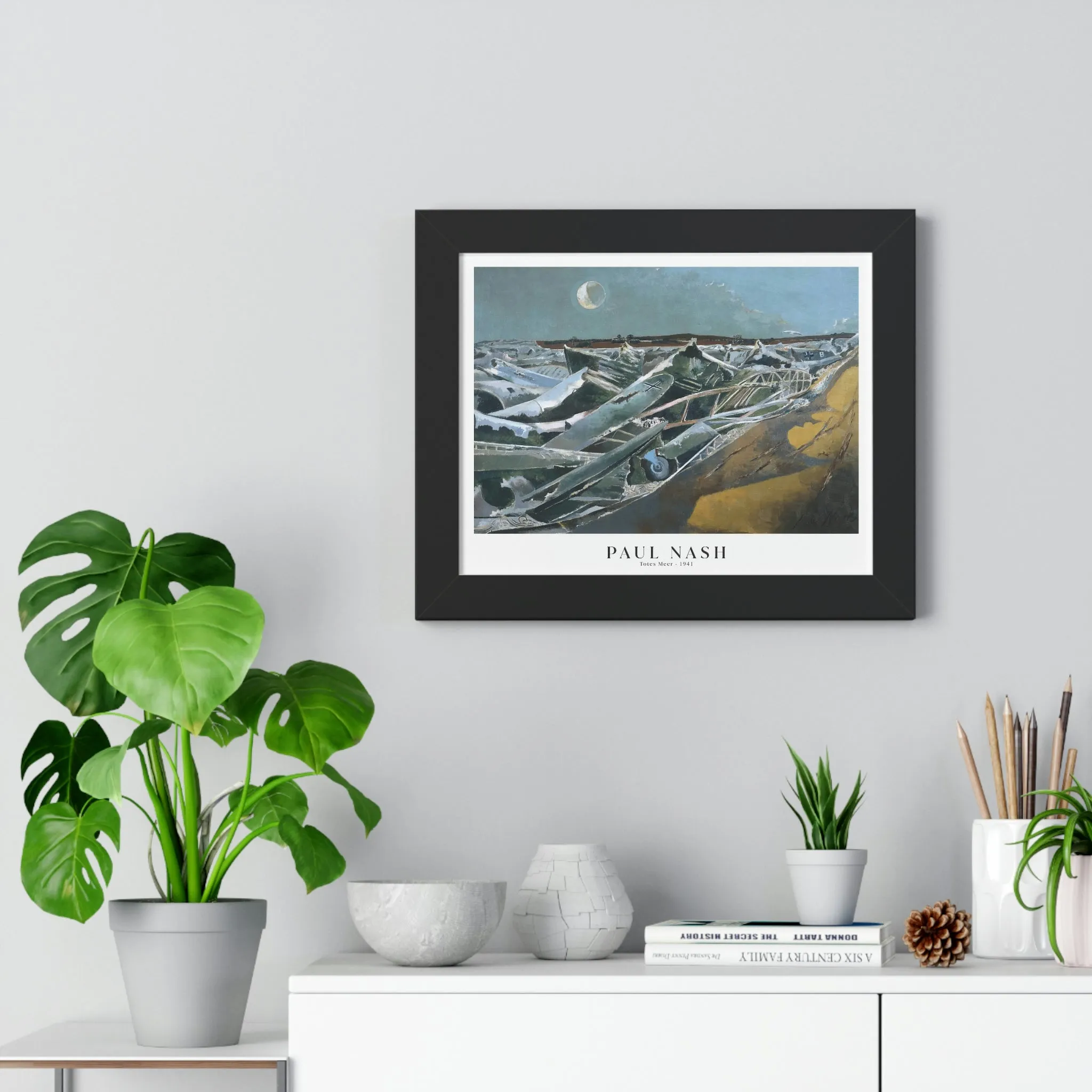 Paul Nash - Totes Meer - Framed Print