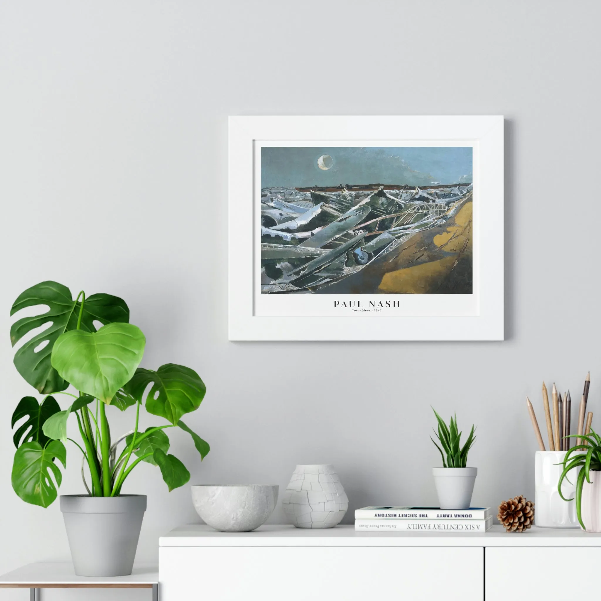 Paul Nash - Totes Meer - Framed Print