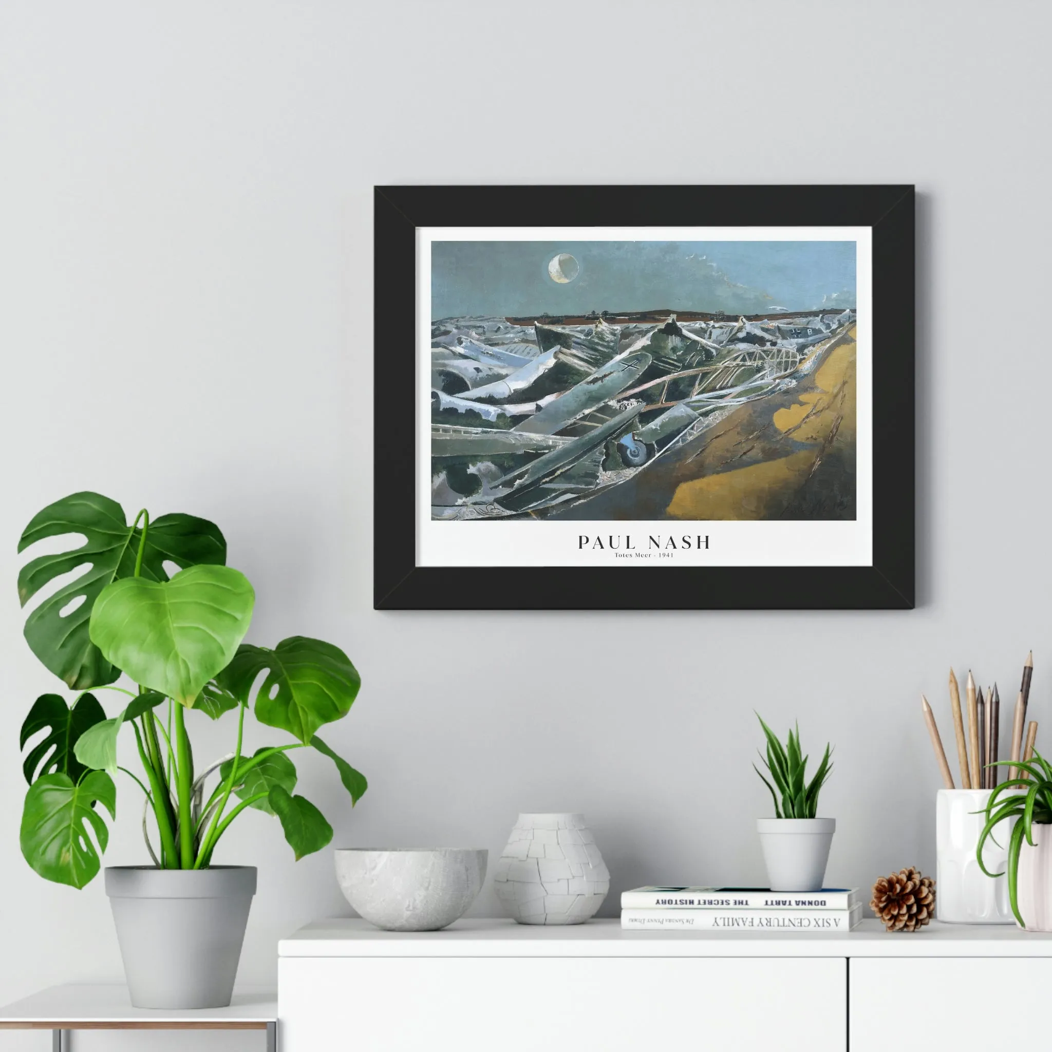 Paul Nash - Totes Meer - Framed Print
