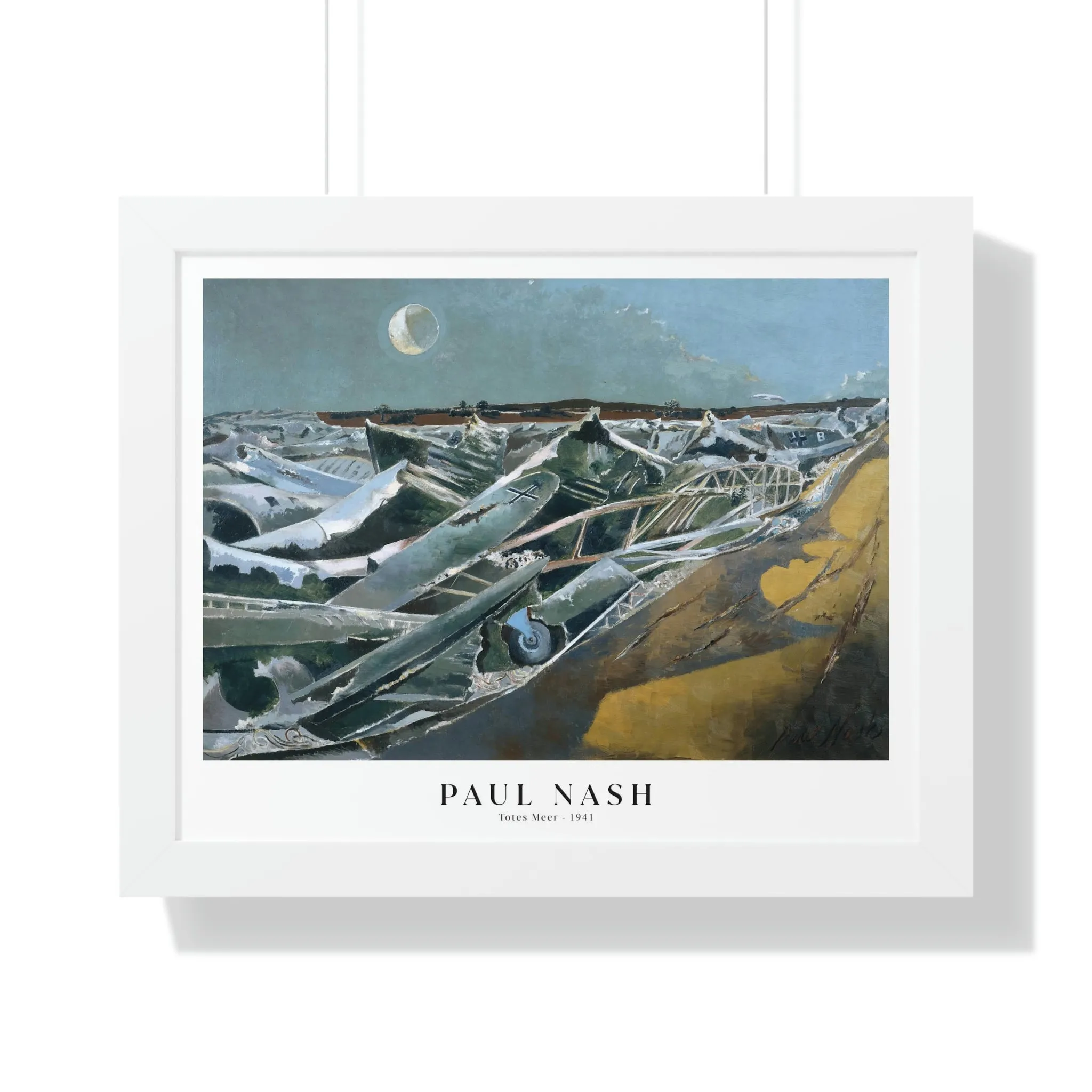 Paul Nash - Totes Meer - Framed Print