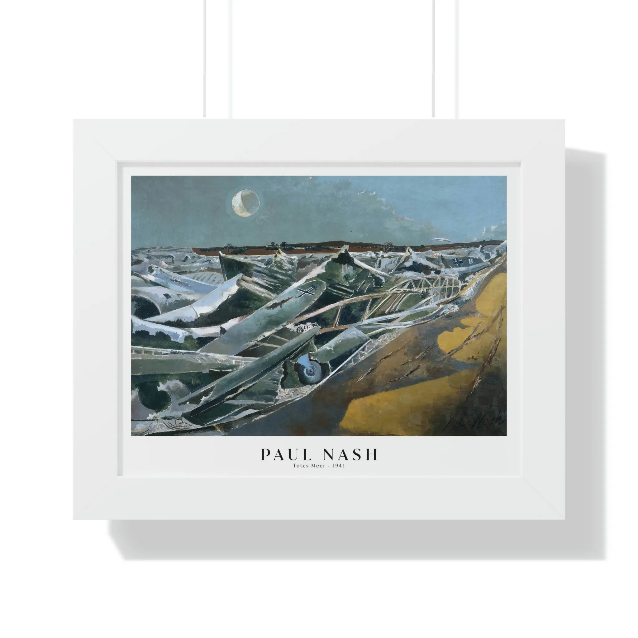 Paul Nash - Totes Meer - Framed Print