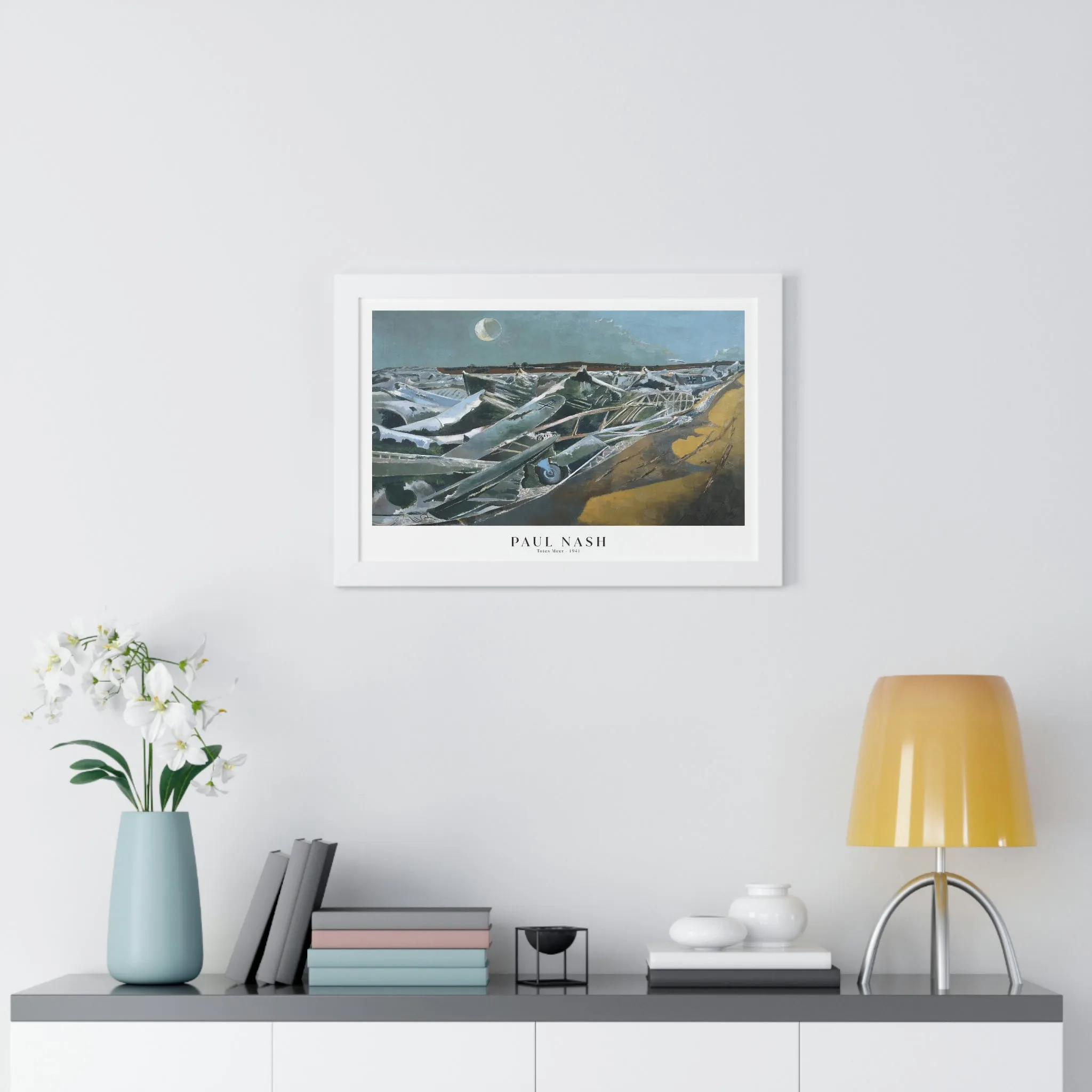 Paul Nash - Totes Meer - Framed Print