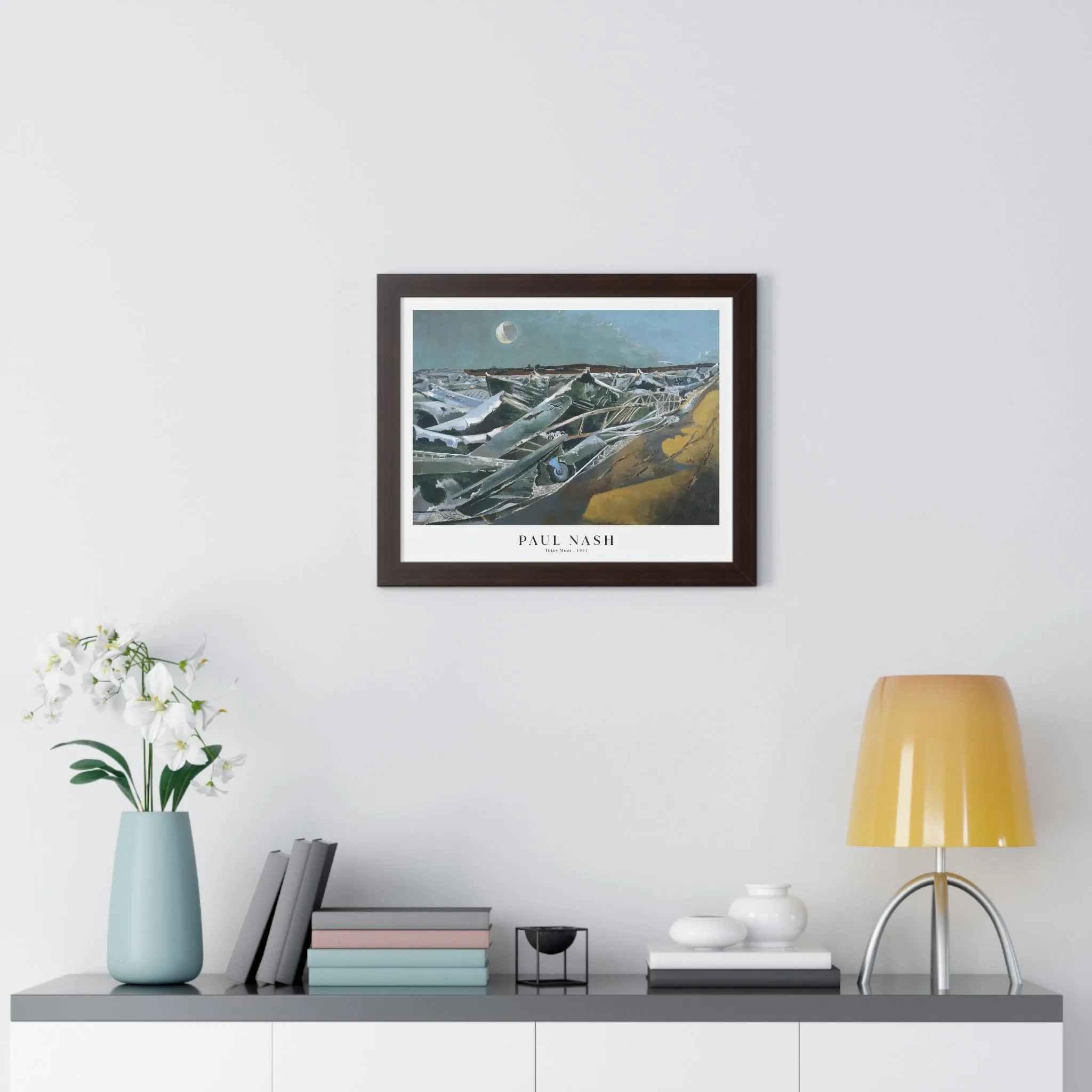 Paul Nash - Totes Meer - Framed Print