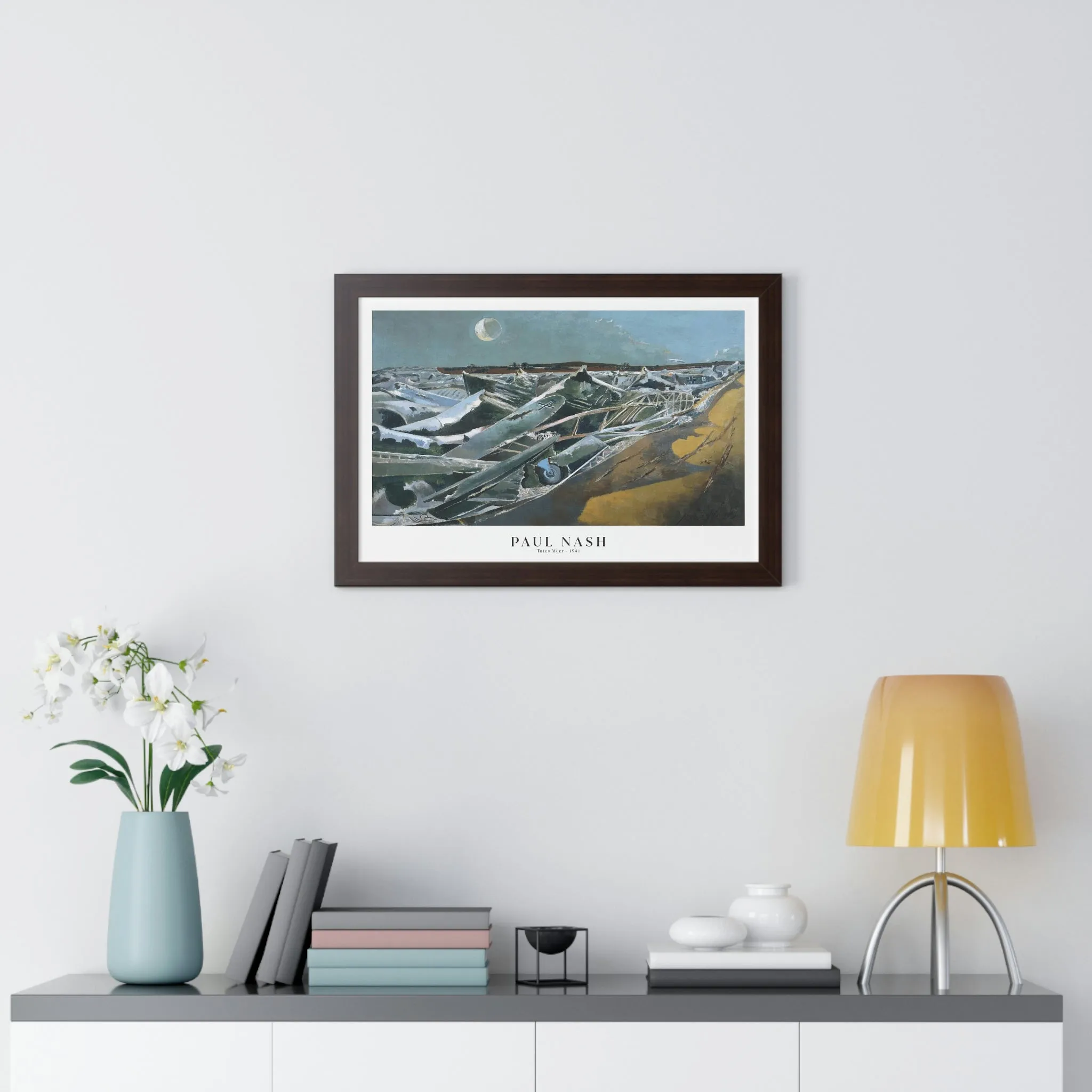 Paul Nash - Totes Meer - Framed Print