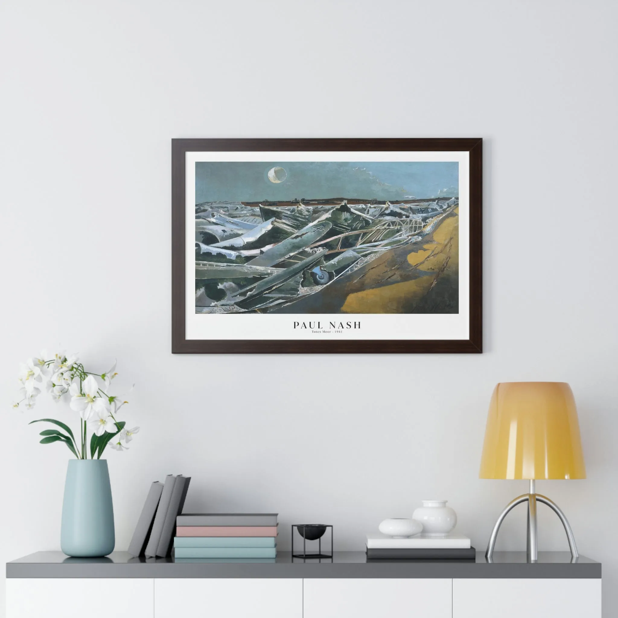 Paul Nash - Totes Meer - Framed Print