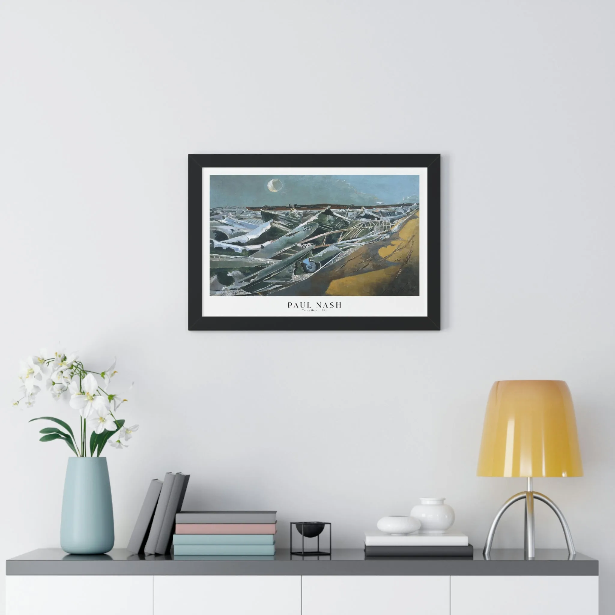 Paul Nash - Totes Meer - Framed Print