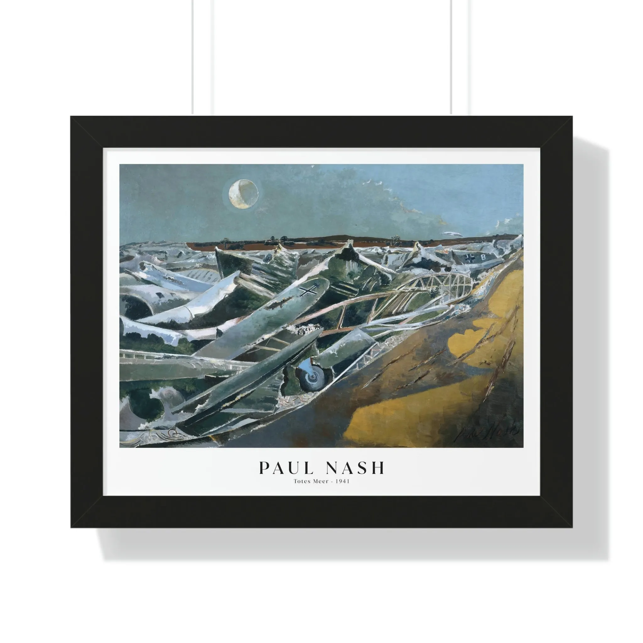 Paul Nash - Totes Meer - Framed Print