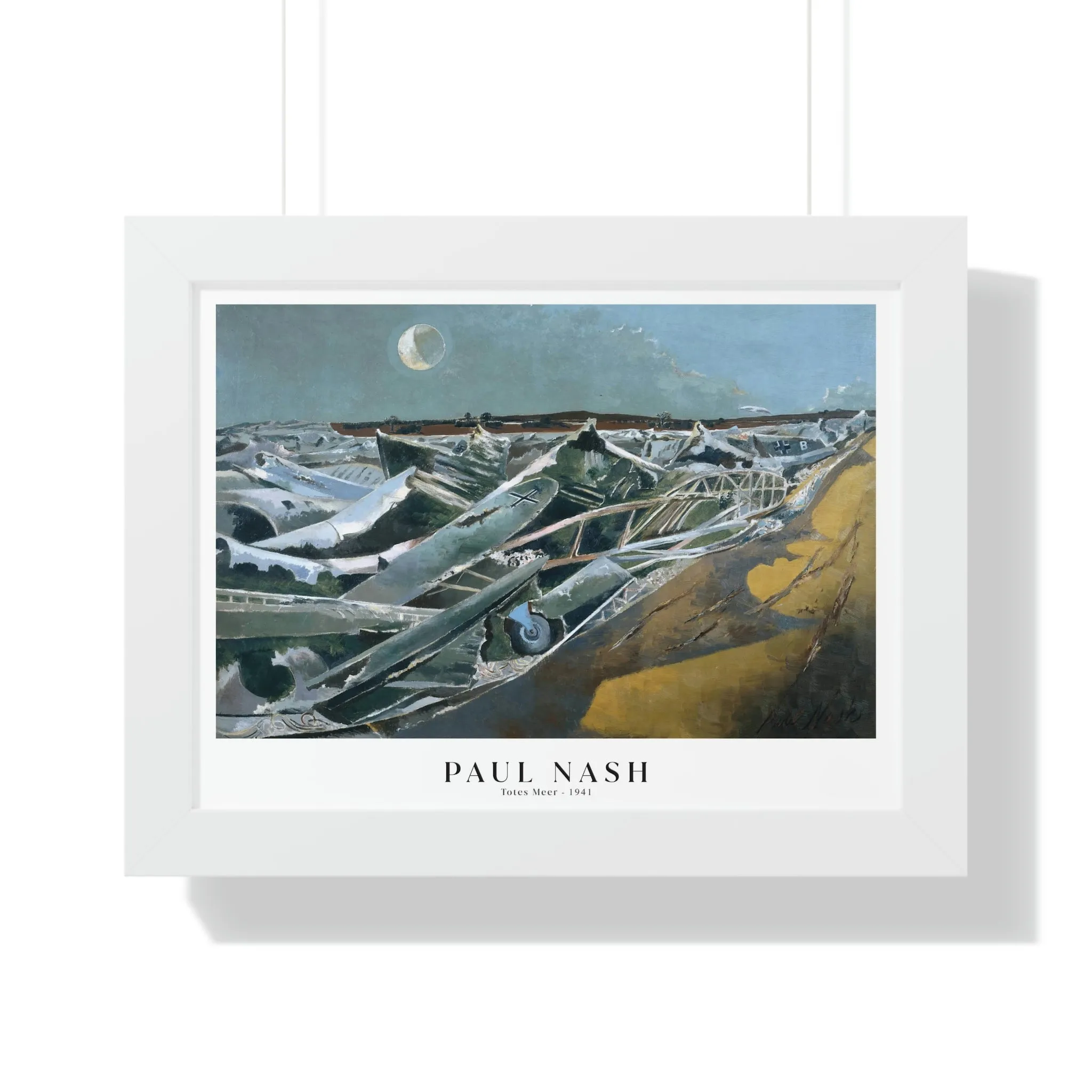 Paul Nash - Totes Meer - Framed Print