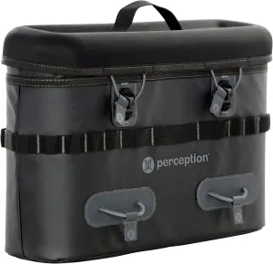 Perception Kayaks Saddle Bag | Tackle Storage System for Outlaw Kayak | Holds Two 3600 Plano Boxes | Splash Resistant | Zipper Top |, Black