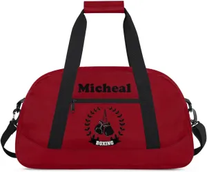 Personalized Boxing Duffel Bag for Boys, Custom Gym Bag Overnight Bags for Travel Weekender Practice