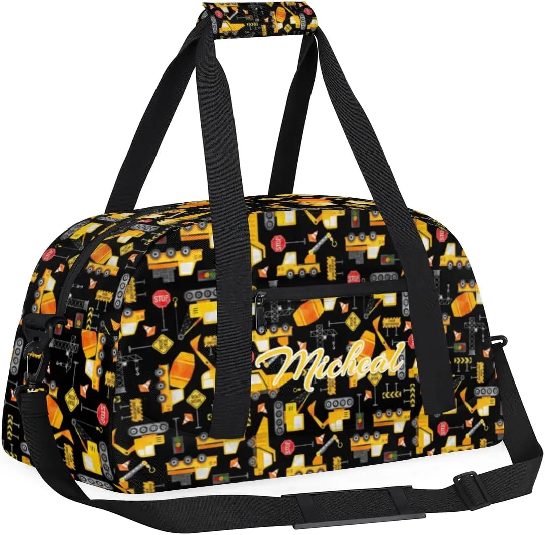 Personalized Gym Bag Duffel Bag for Boys, Custom Sport Bag Overnight Bags for Travel Weekender Toys