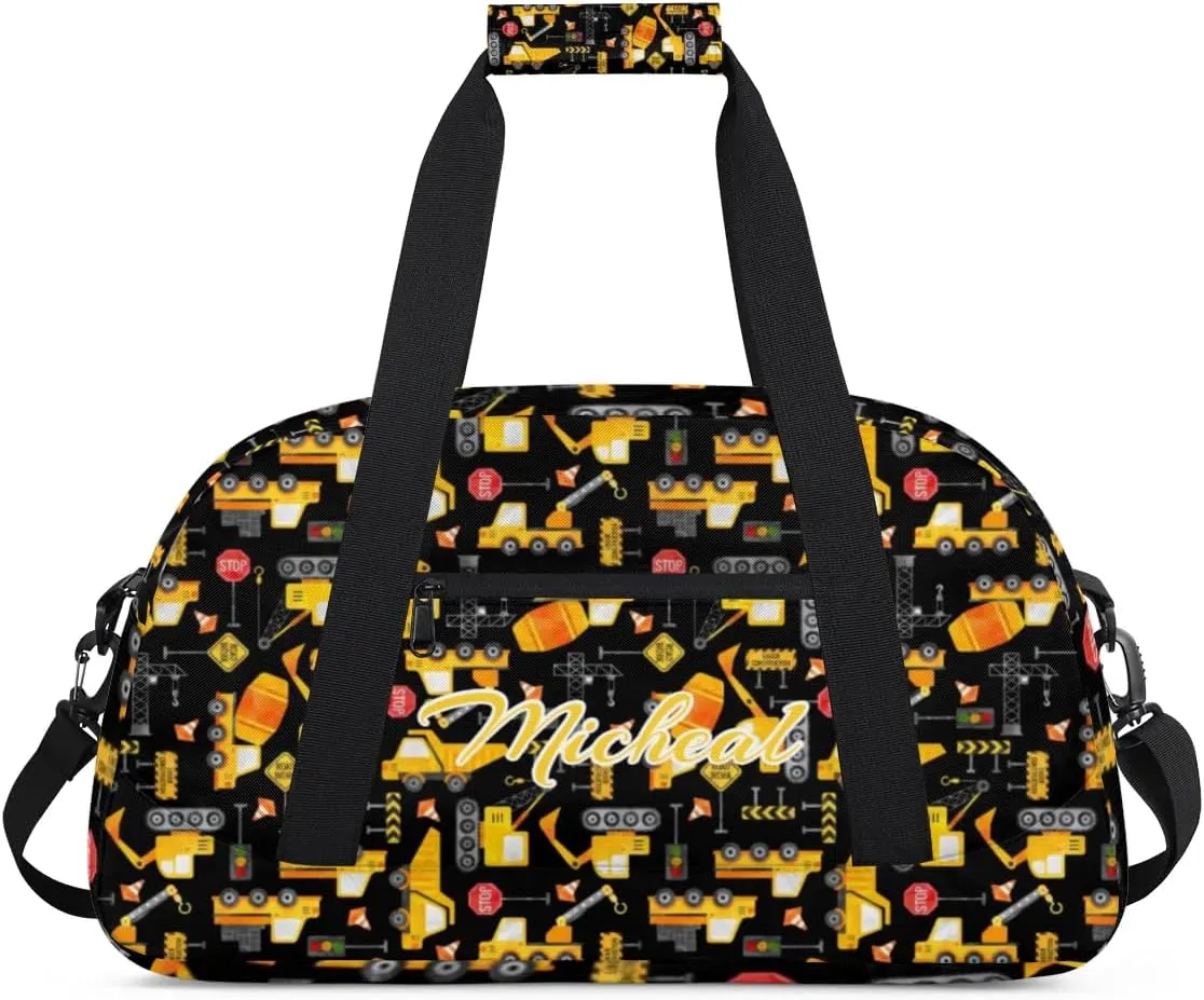 Personalized Gym Bag Duffel Bag for Boys, Custom Sport Bag Overnight Bags for Travel Weekender Toys