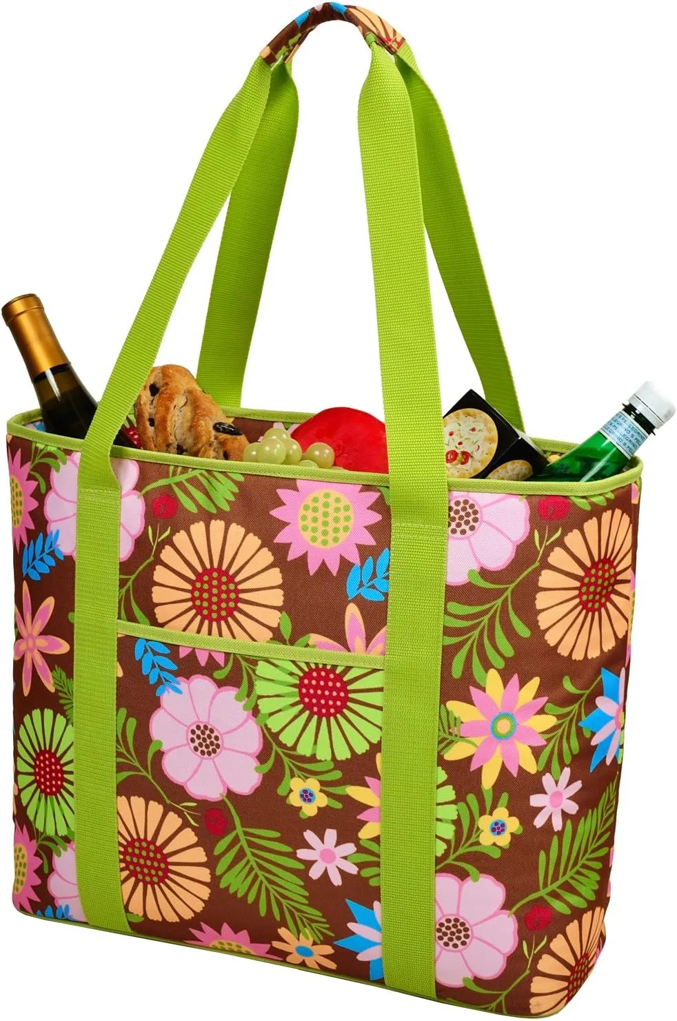Picnic at Ascot Extra Large Insulated Cooler Bag - 30 Can Tote- Designed & Quality Approved in USA, Floral